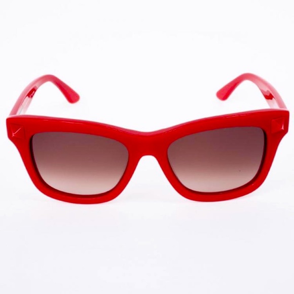 Authentic  ❤️‍🔥Valentino Red Stud 681S Womens Sunglasses - Picture 4 of 16